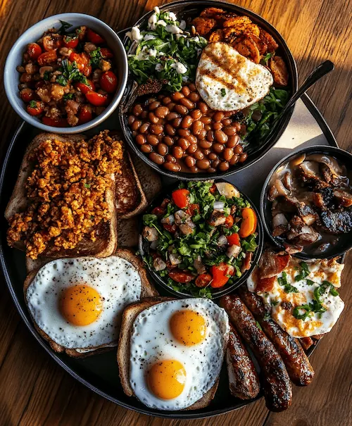 Breakfast Combinations With Baked Beans