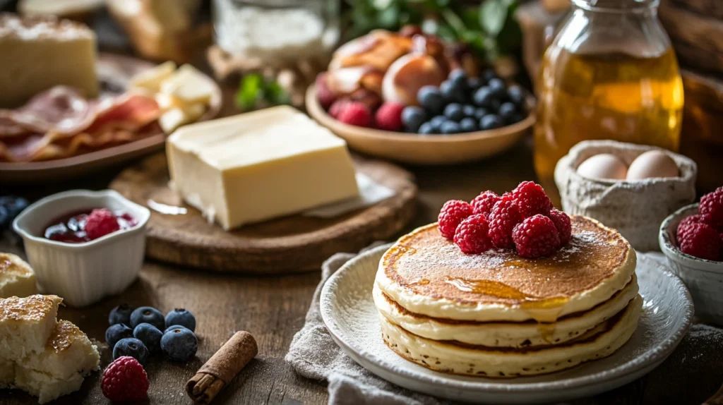 Different serving styles of hotcakes.