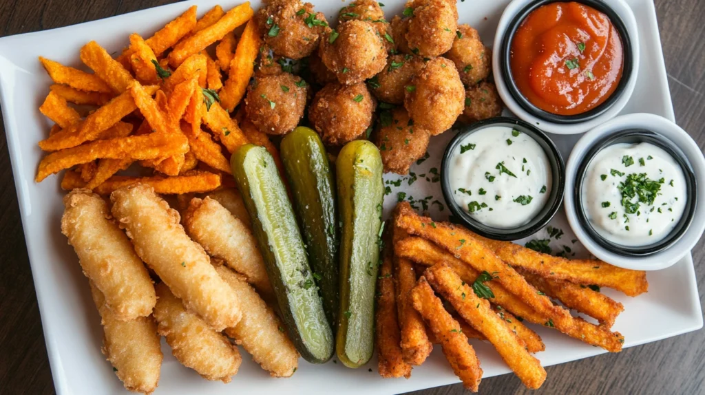 Fried sides for cheesesteak.