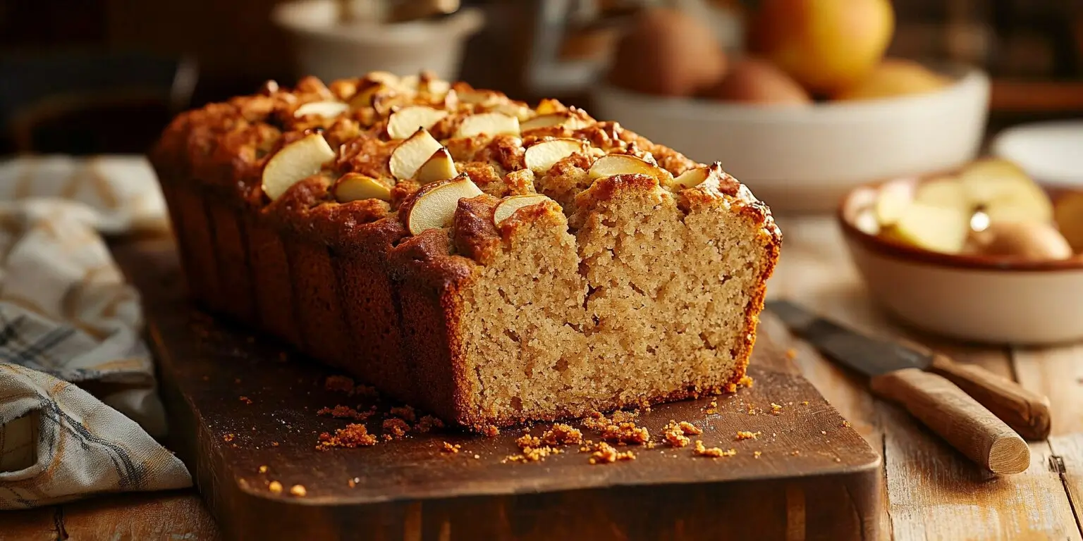 Freshly Baked Pear Bread