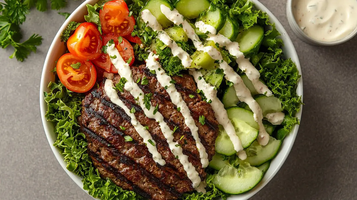 Healthy Burger Bowl